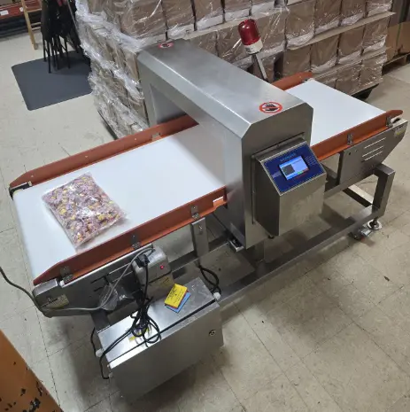 Metal detector used for taffy manufacturing